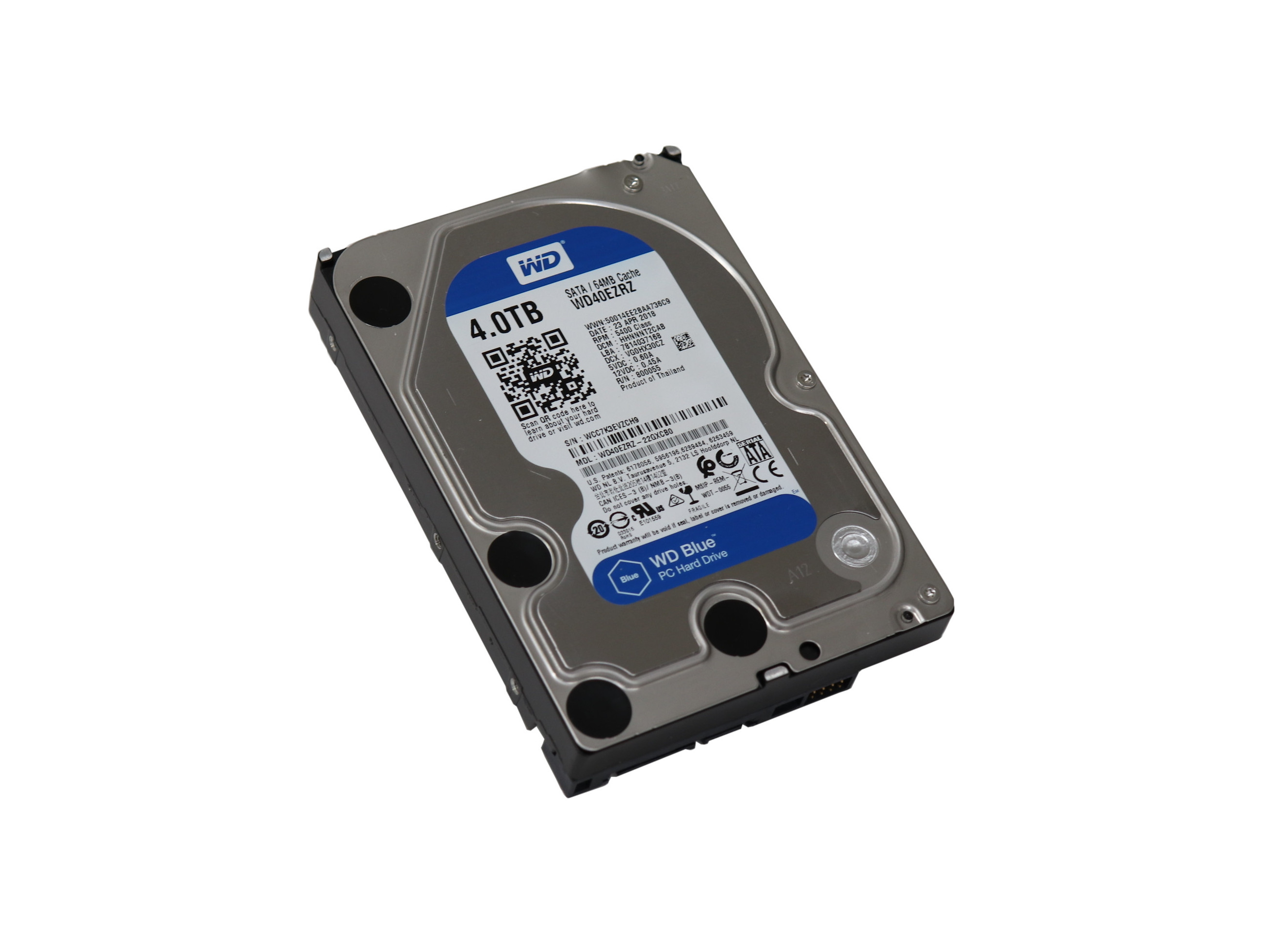 【Western Digital】WD Blueシリーズ WD40EZRZ/4TB内蔵ハードディスク