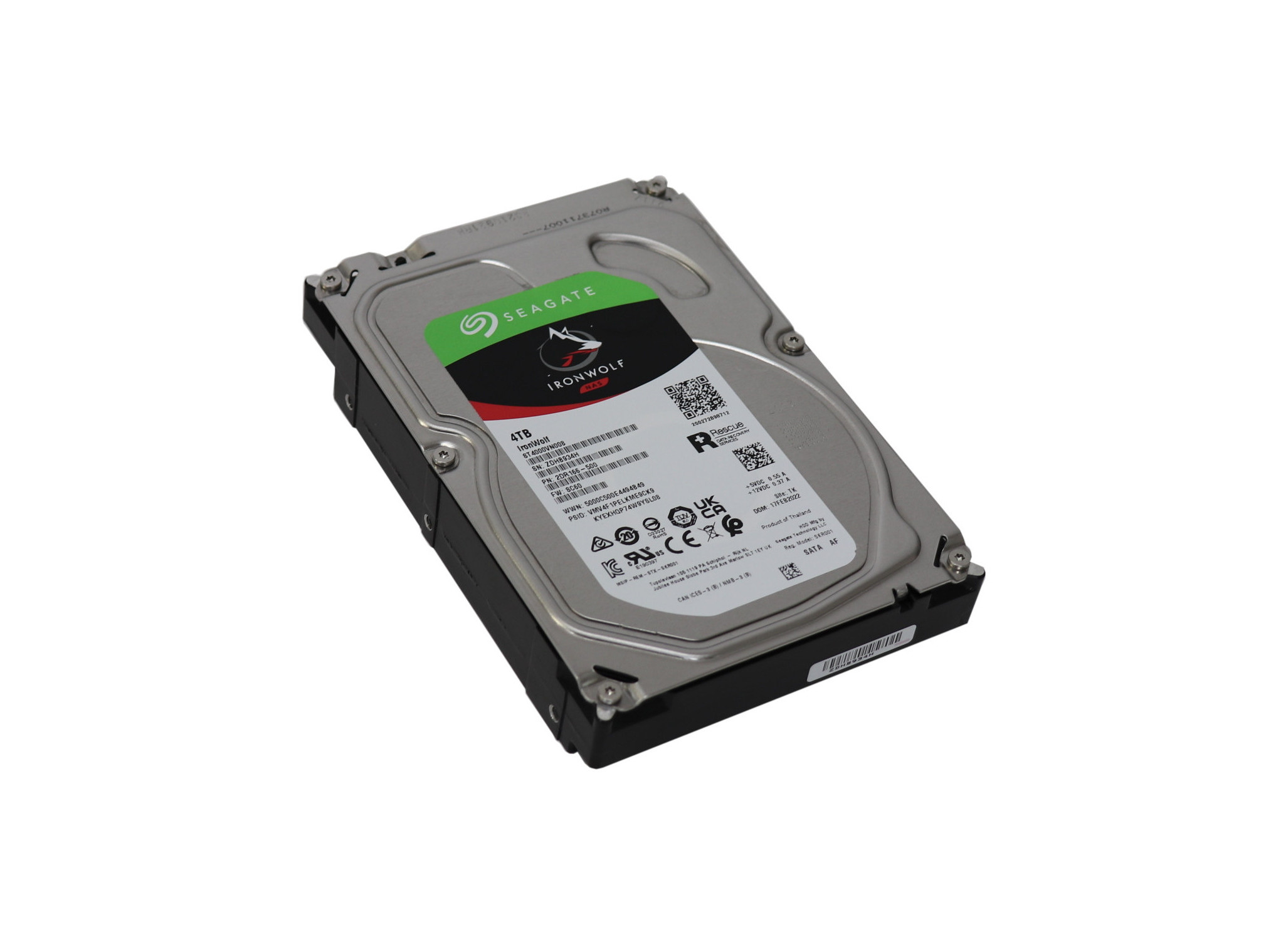 【Seagate】IronWolfシリーズ（NAS用）/4 TB内蔵ハードディスク